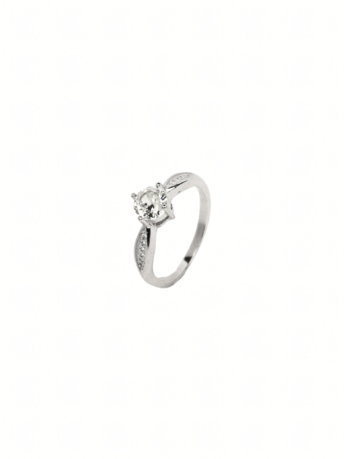 Hansa Pavé Solitaire Ring