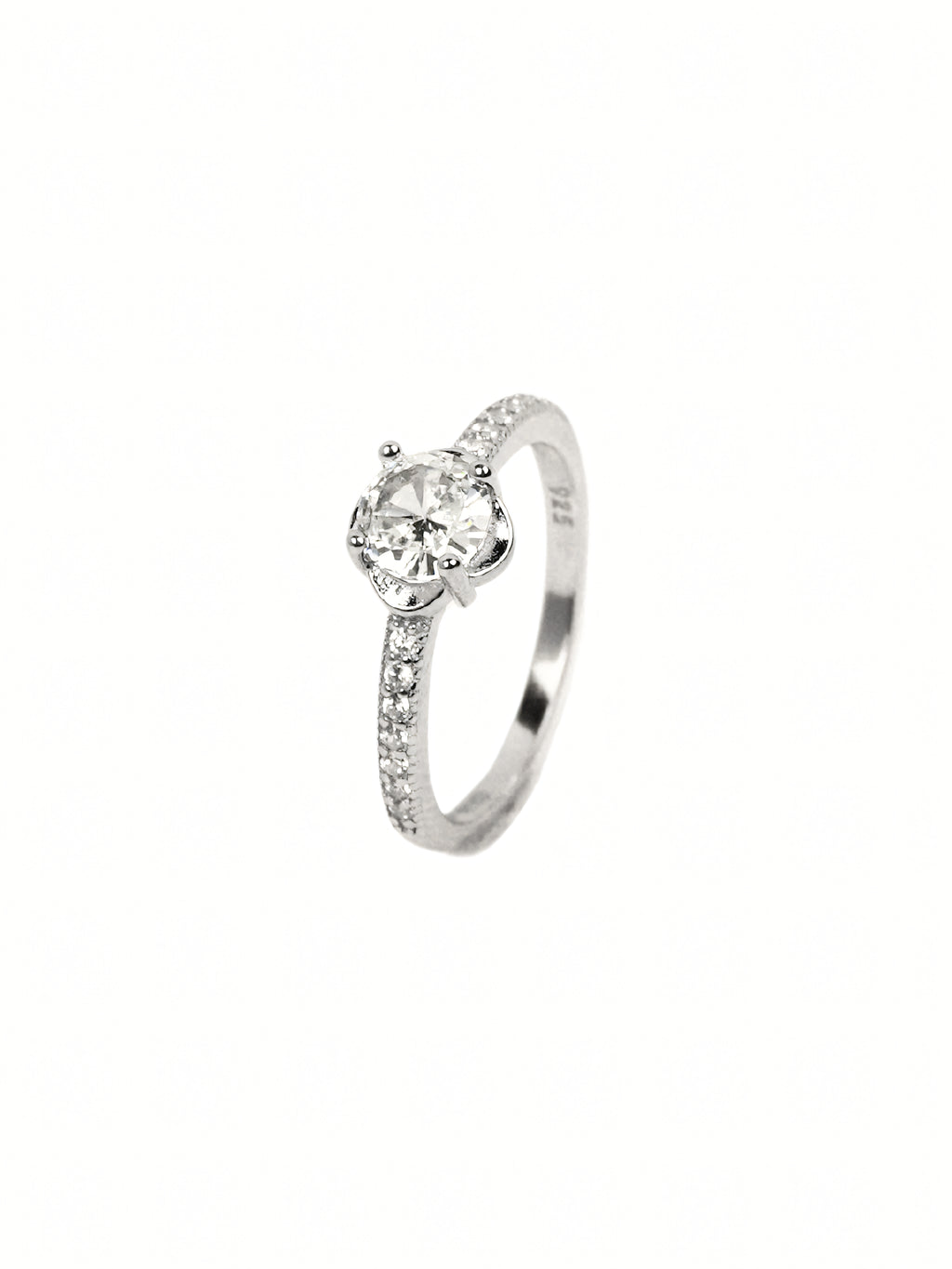 Hiya Pavé Solitaire Ring