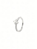 Keya Pavé Solitaire Ring