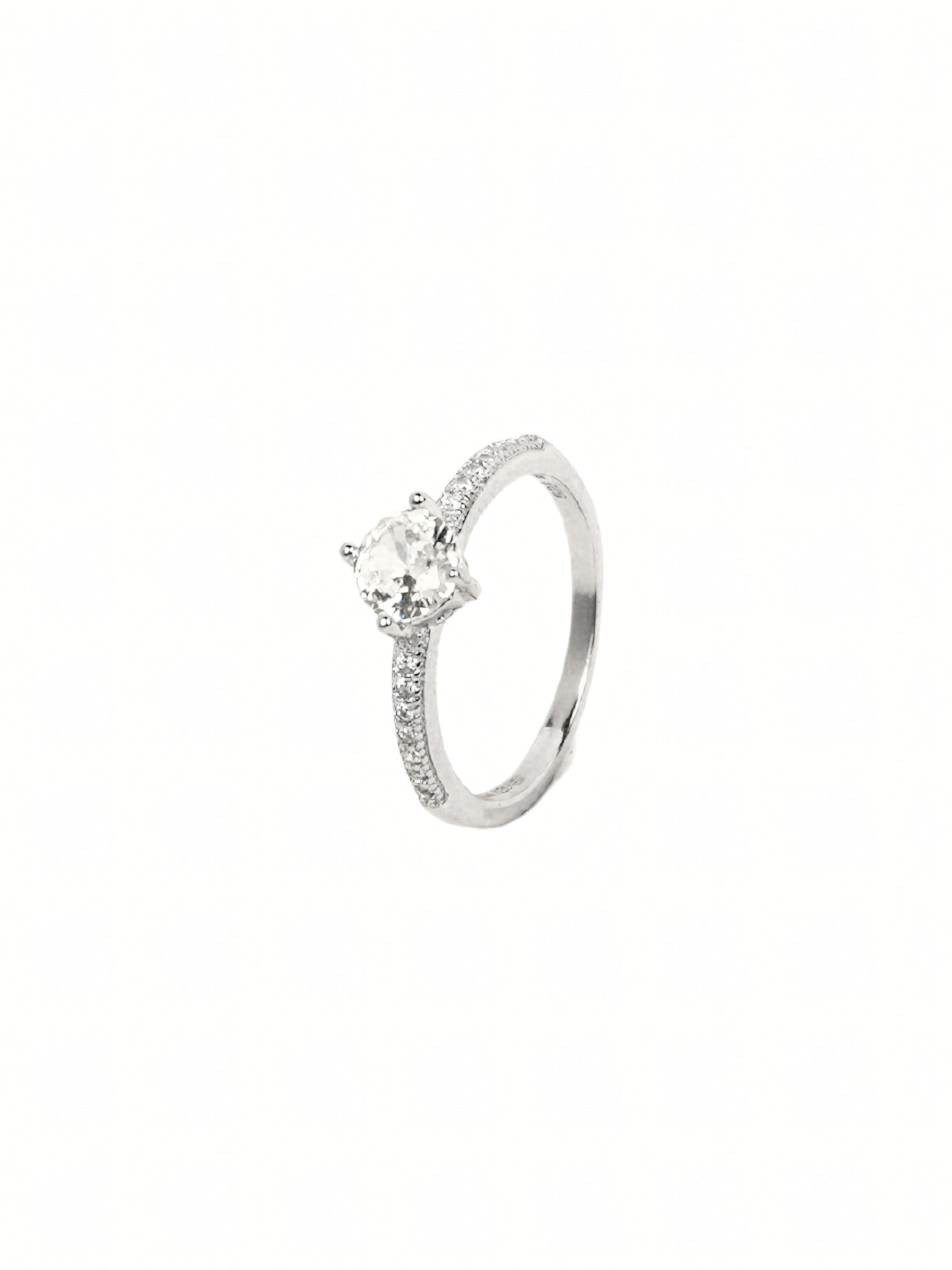 Keya Pavé Solitaire Ring