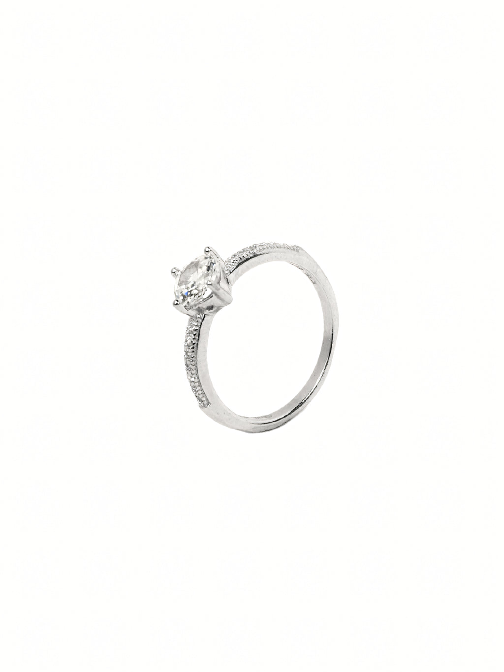 Keya Pavé Solitaire Ring