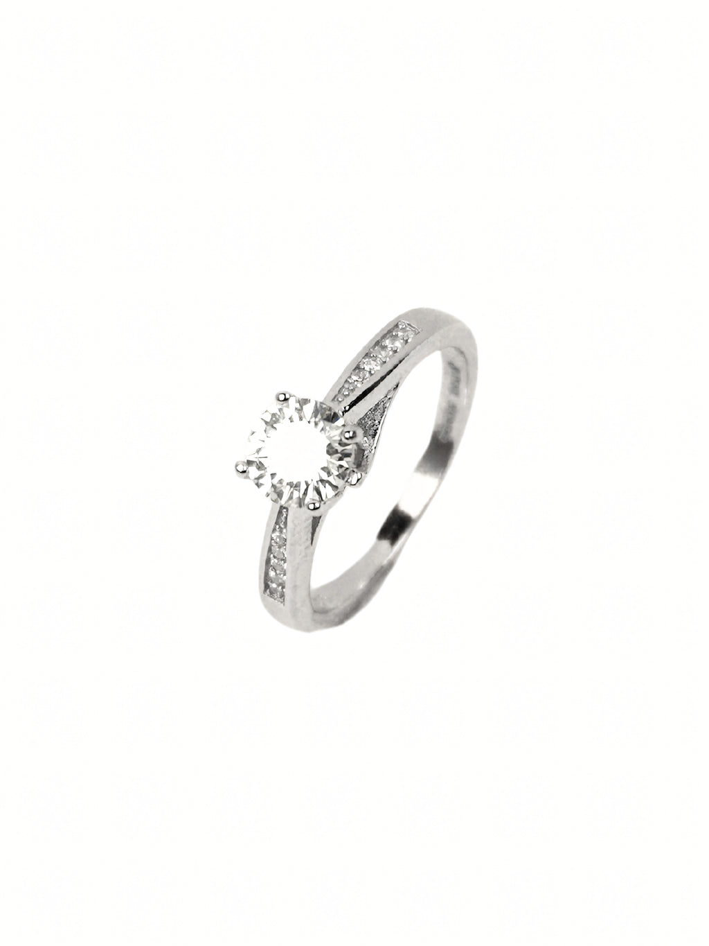 Kriti Pavé Solitaire Ring