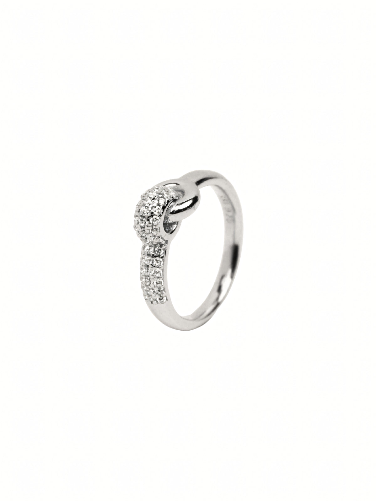 Iris Curved Pavé Ring