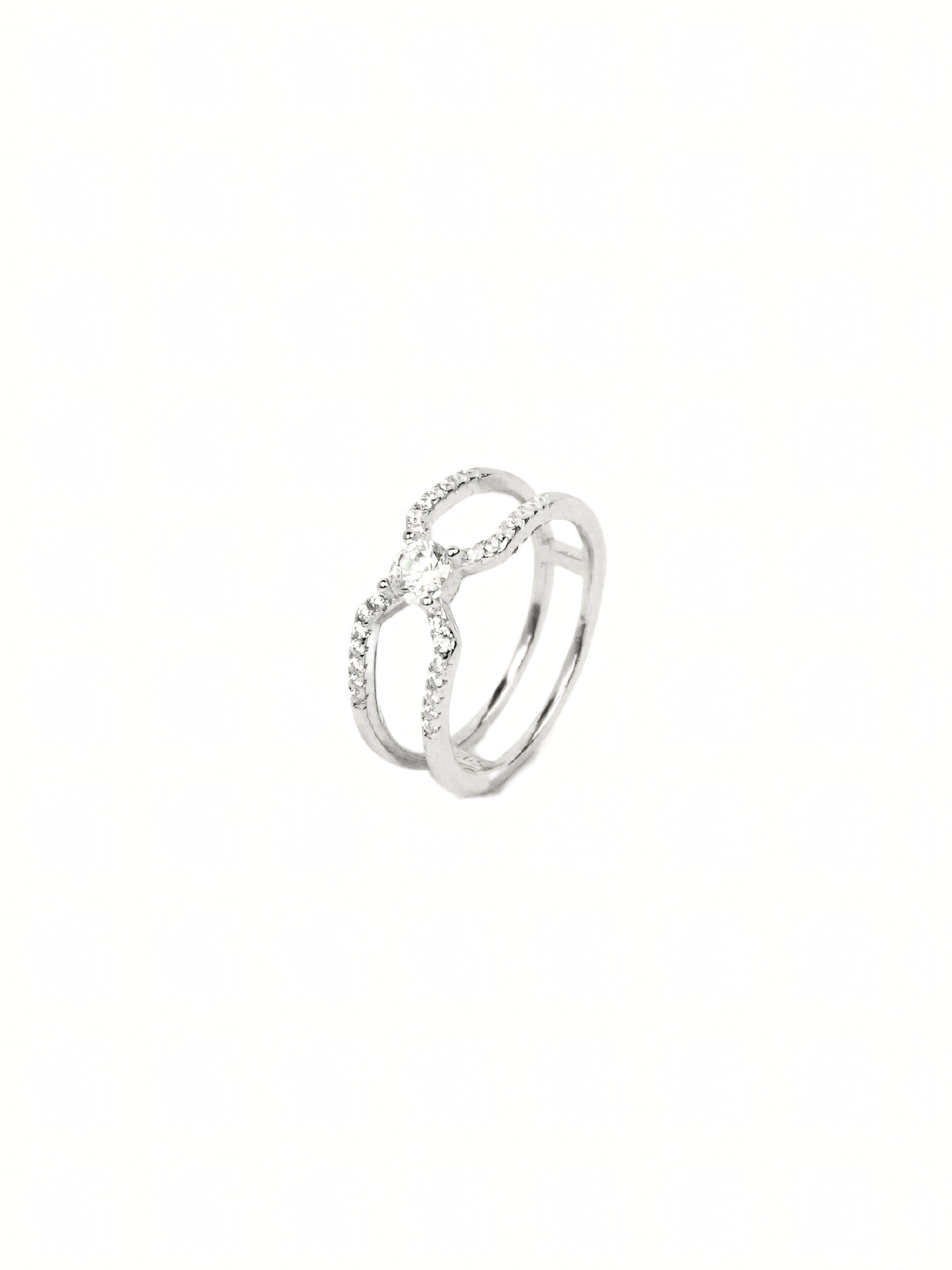 Violet Crossover Ring
