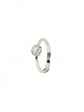Aster Pavé Solitaire Ring