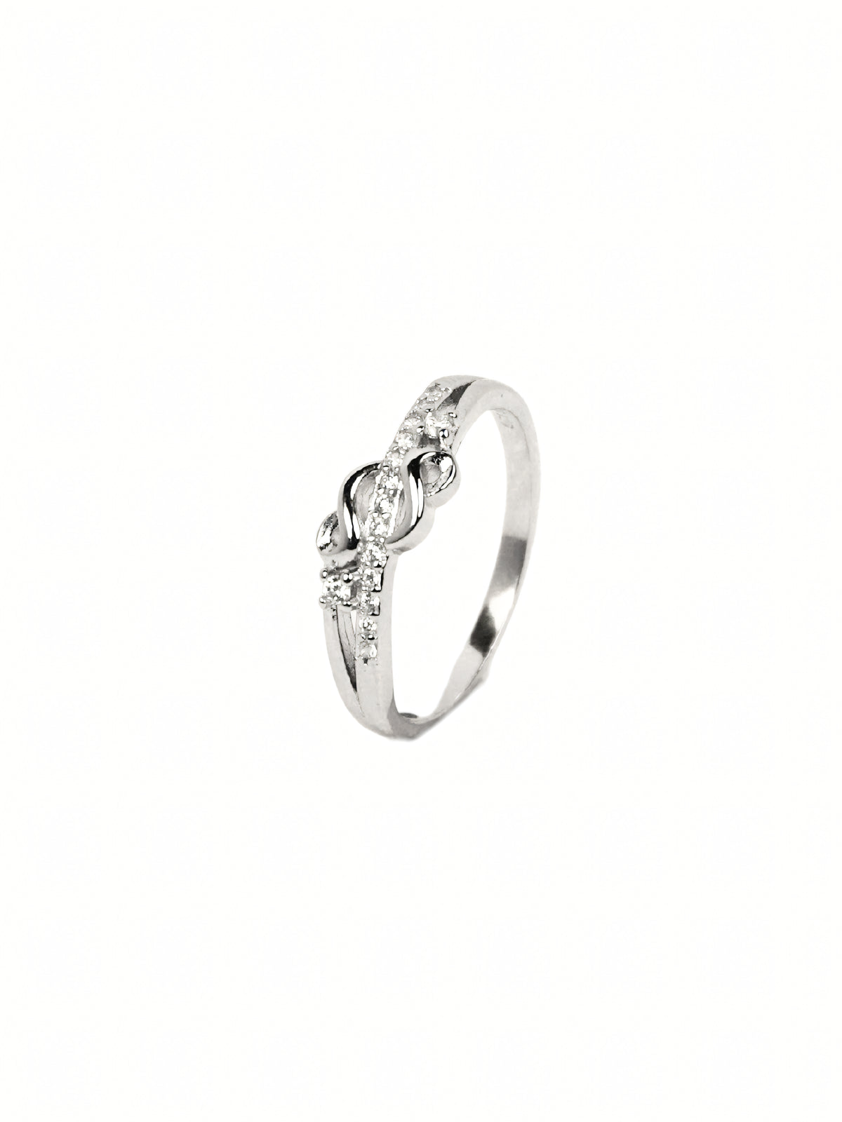 Faye Curved Pavé Ring