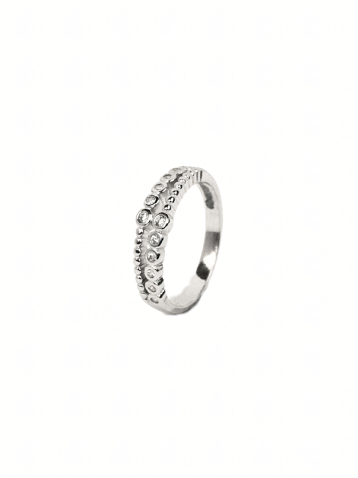 Aisha Double-Row Pavé Ring