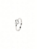 Silver Double-Loop Ring