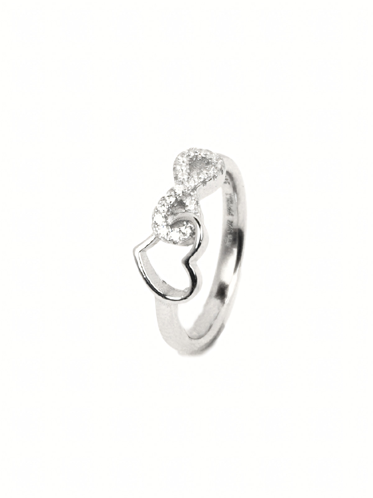Silver Floral Cluster Ring