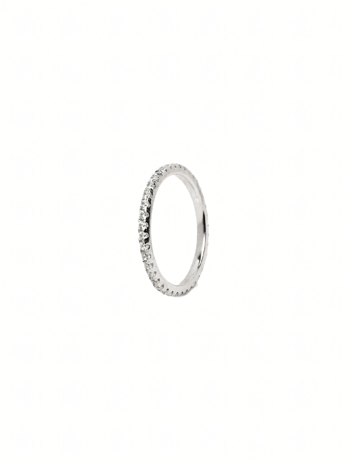 Zia Pavé Solitaire Ring