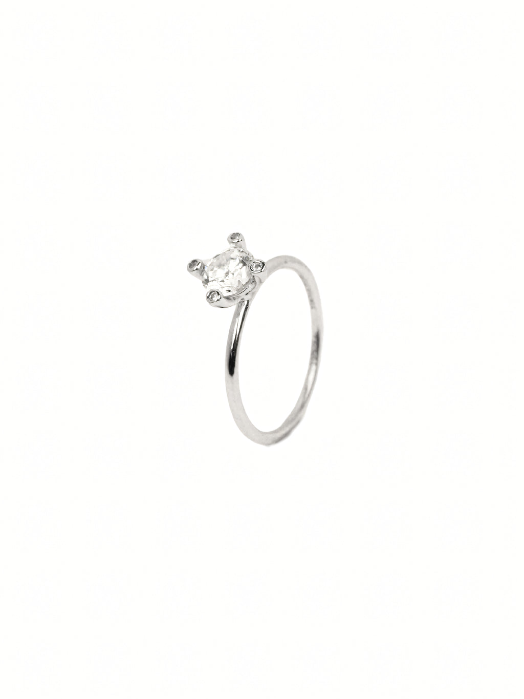Zia Pavé Solitaire Ring