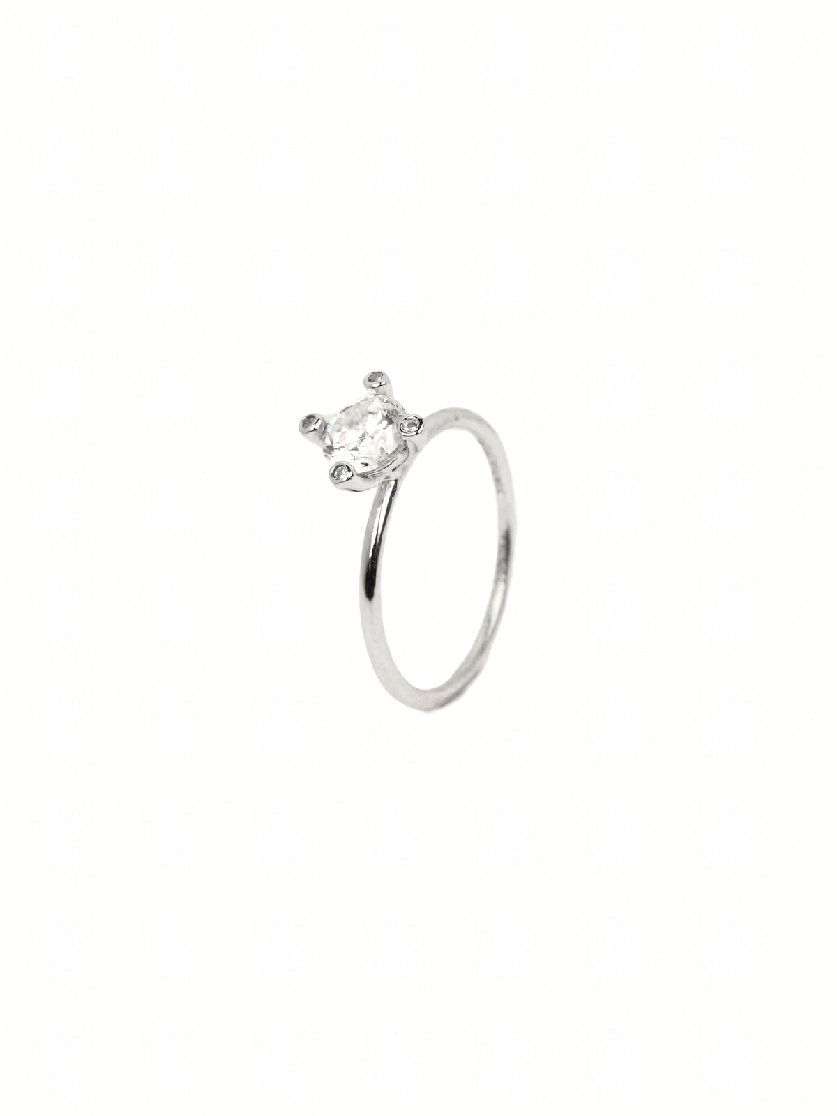Zia Pavé Solitaire Ring