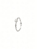 Silver Classic Solitaire Ring