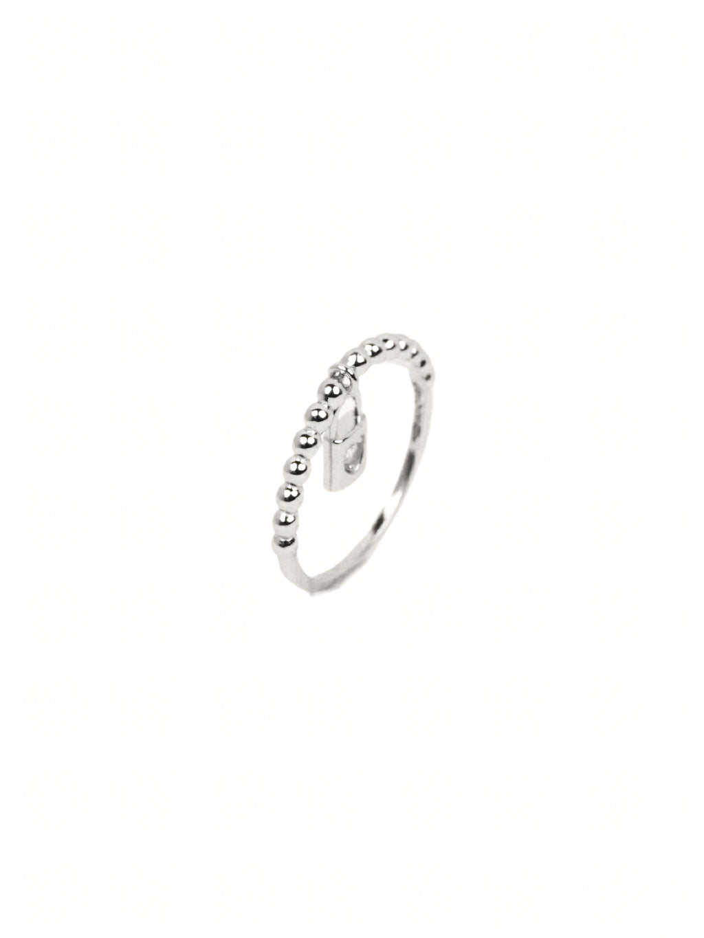 Silver Beaded Ring