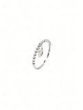 Silver Beaded Ring