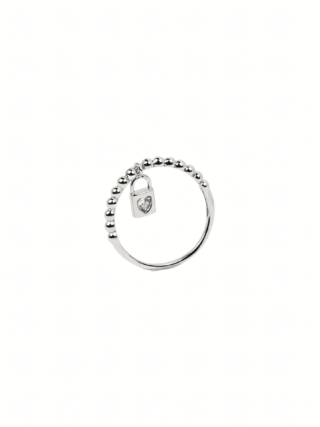 Silver Beaded Ring