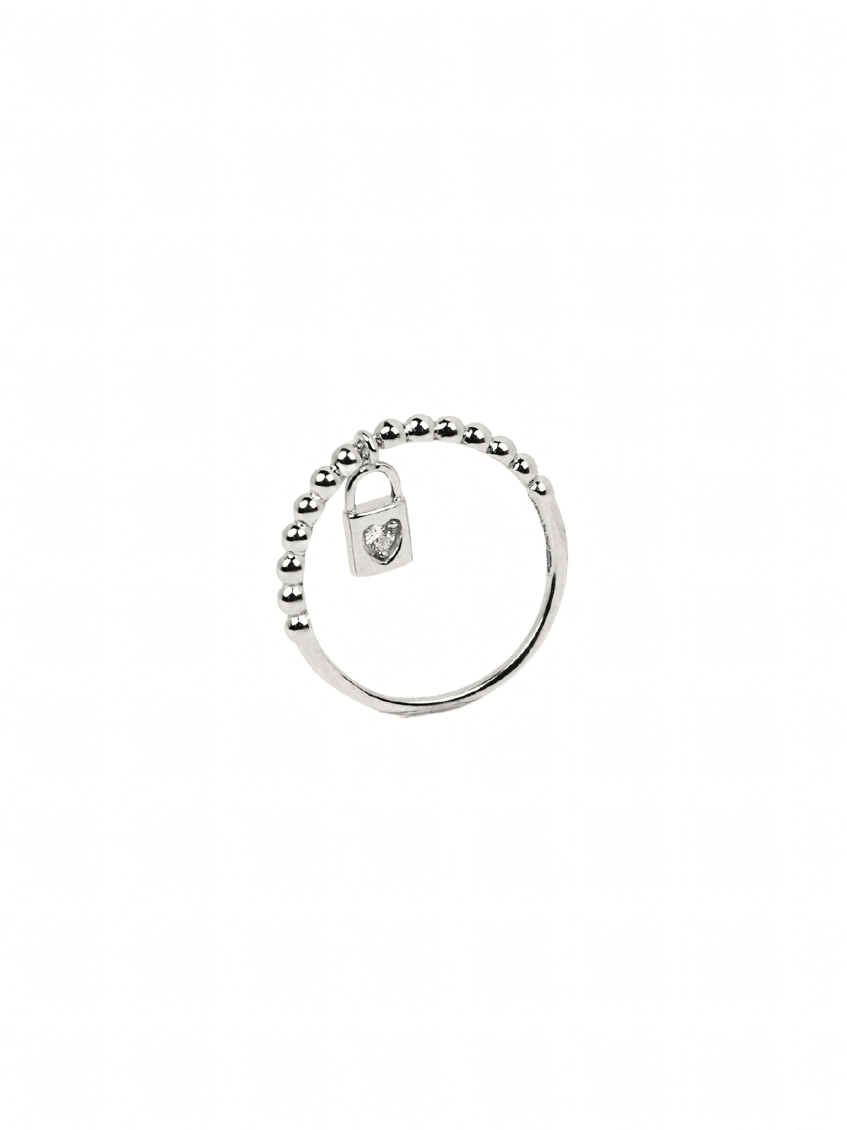 Silver Beaded Ring
