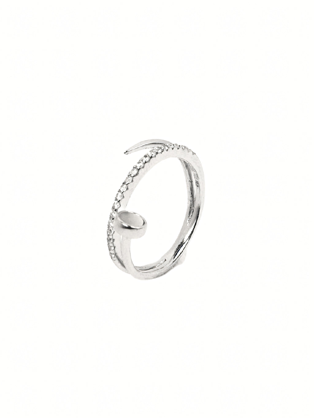 Silver Pavé Band
