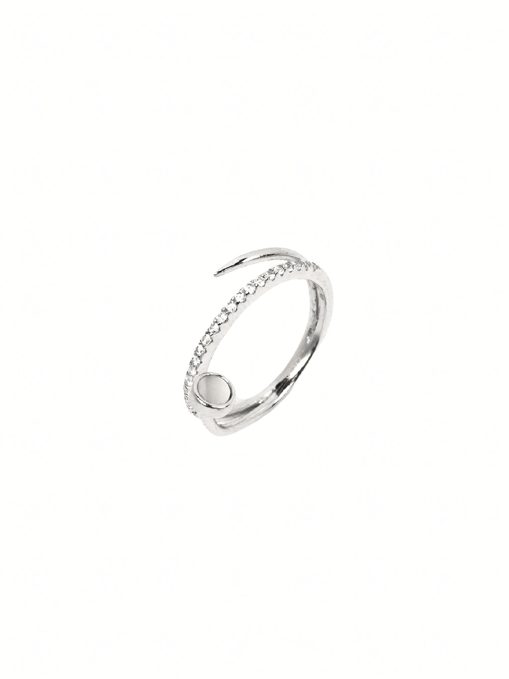 Silver Pavé Band