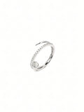 Silver Pavé Band