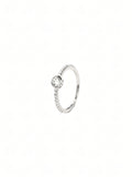 Silver Ivanka Bezel Ring
