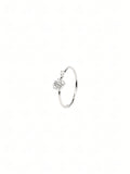 Silver Emerald-Cut Ring