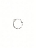 Silver Oval Solitaire Ring