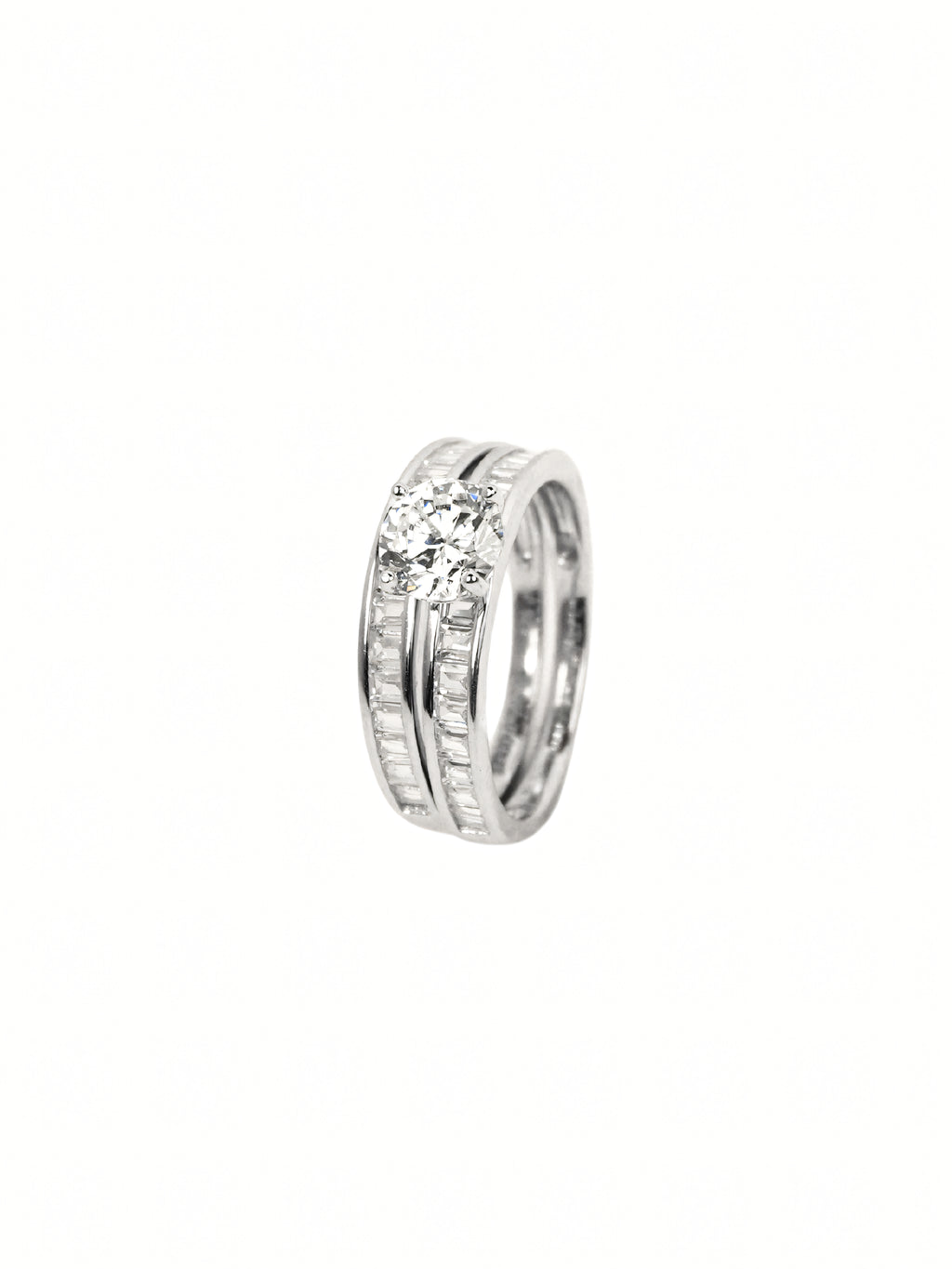 Silver Baguette Ring