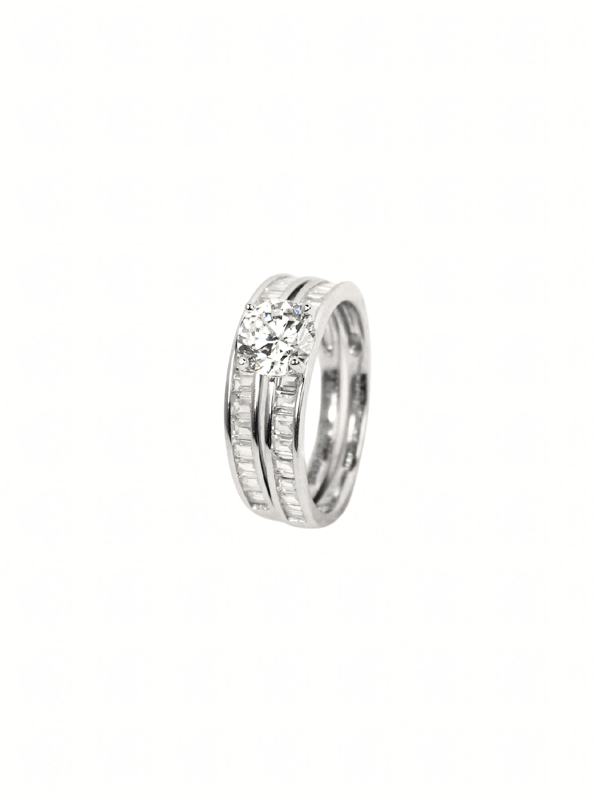 Silver Baguette Ring