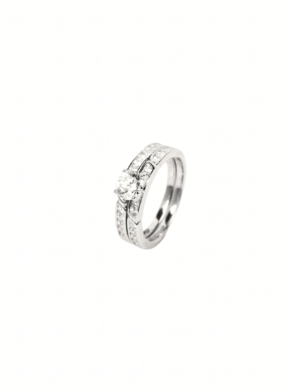 Pavé Solitaire Ring