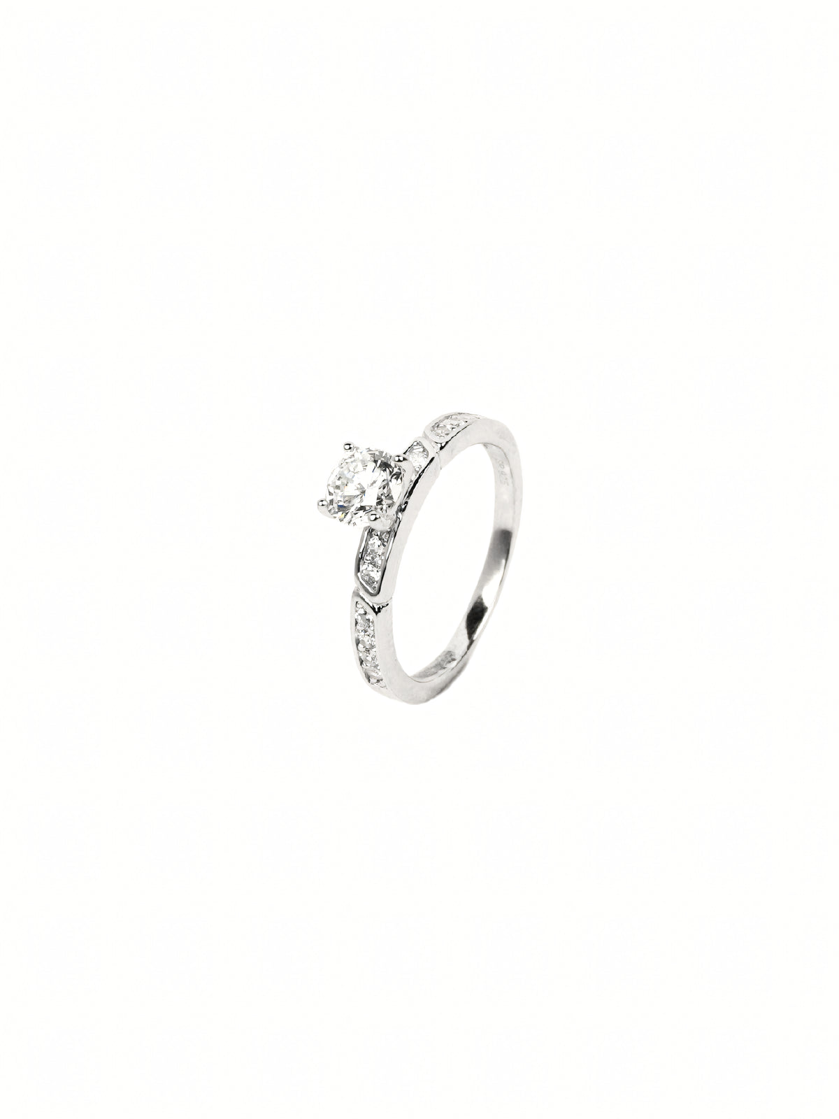 Pavé Solitaire Ring