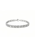 Silver Chevron CZ Bracelet